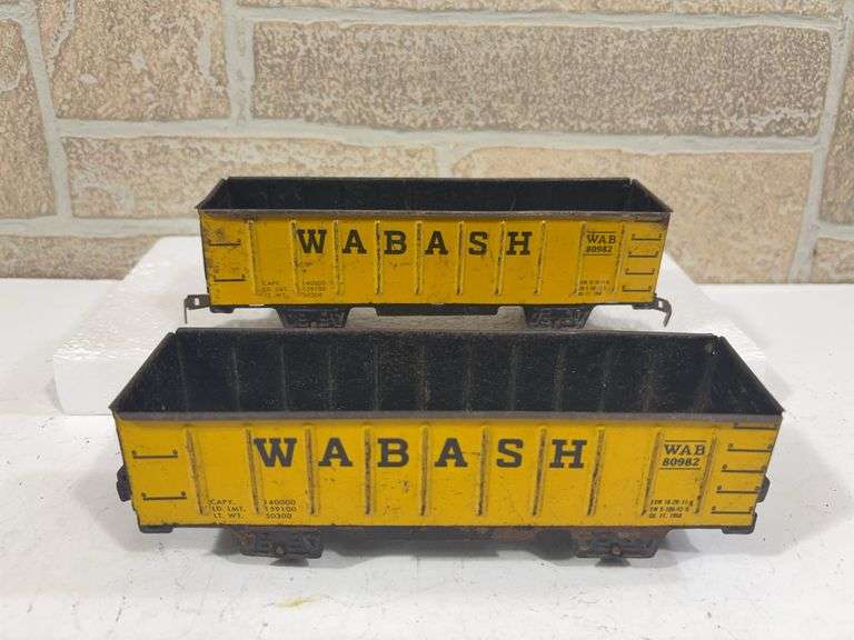 2 - Marx Tin Wabash WAB #80982 Gondolas image
