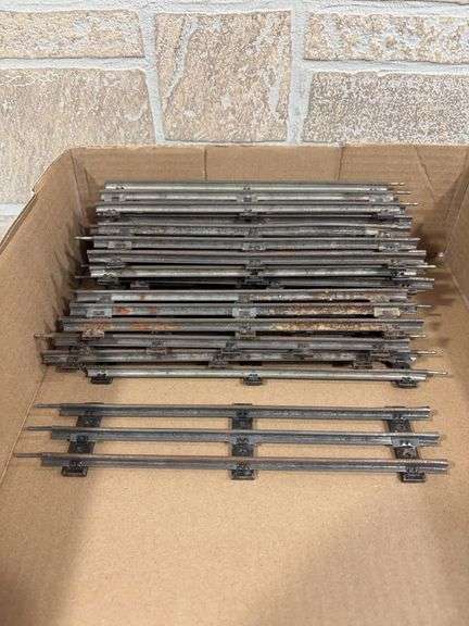 Collection of 3 rail track, 9" sections - 18 pieces image