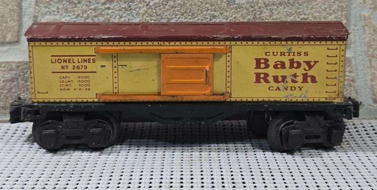 Prewar Lionel No 2679 Baby Ruth Tin Boxcar image