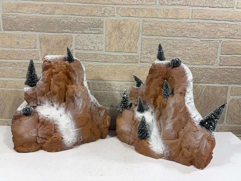 2 - Lemax Stryofoam Mountain Scenery Models image