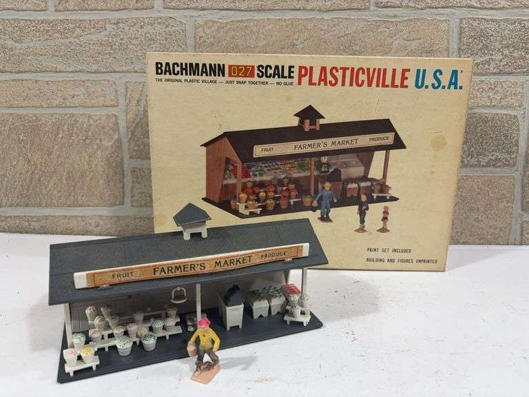 Plasticville Farmer’s Market w/ original box image