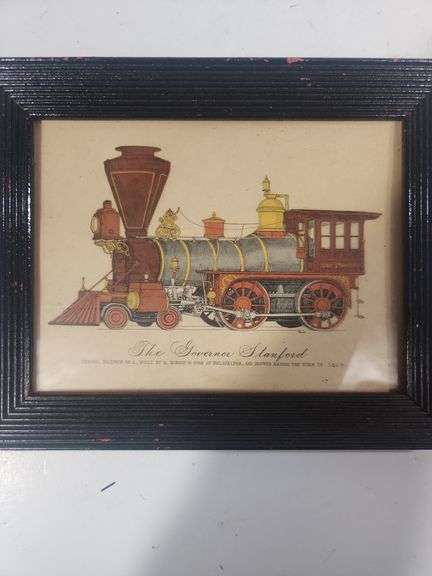 Set of 4 train photos image