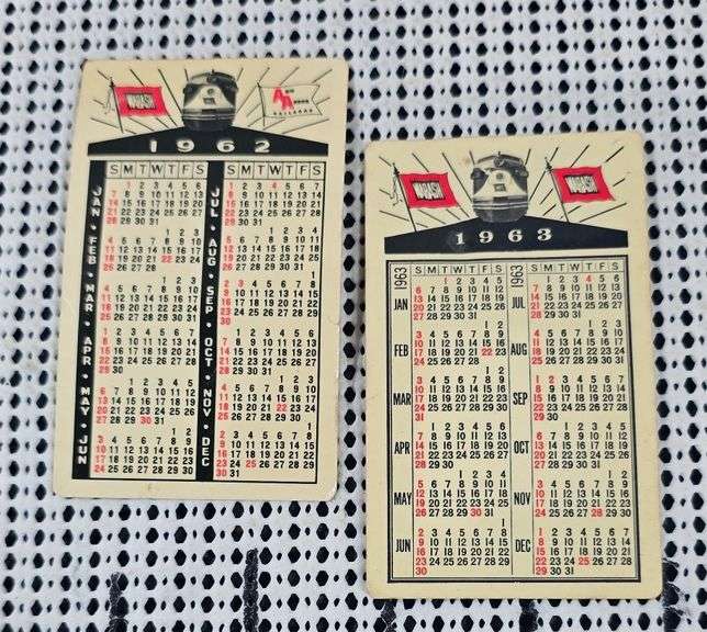 Pair of Wabash RR pocket Calendars image