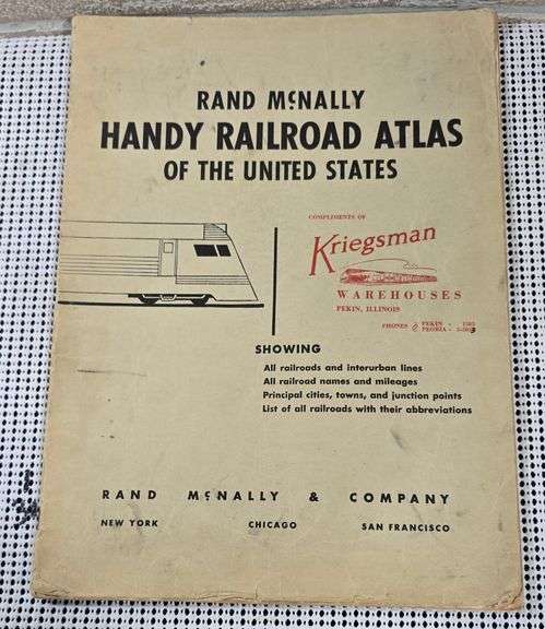 1952 Rand McNally Railroad Atlas image