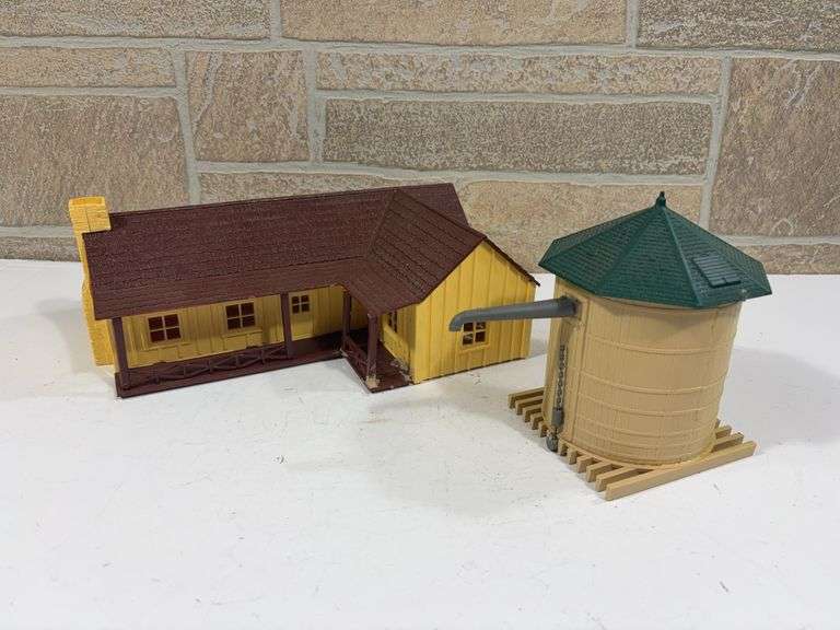 Water Tower and Cabin Models image