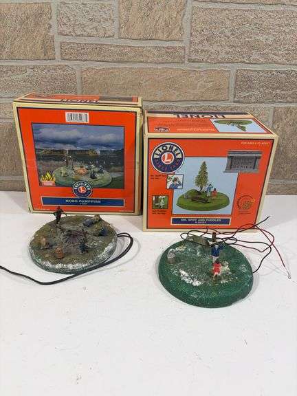 Lionel Hobo Campfire and Mr. Spiff and Puddles in original boxes image