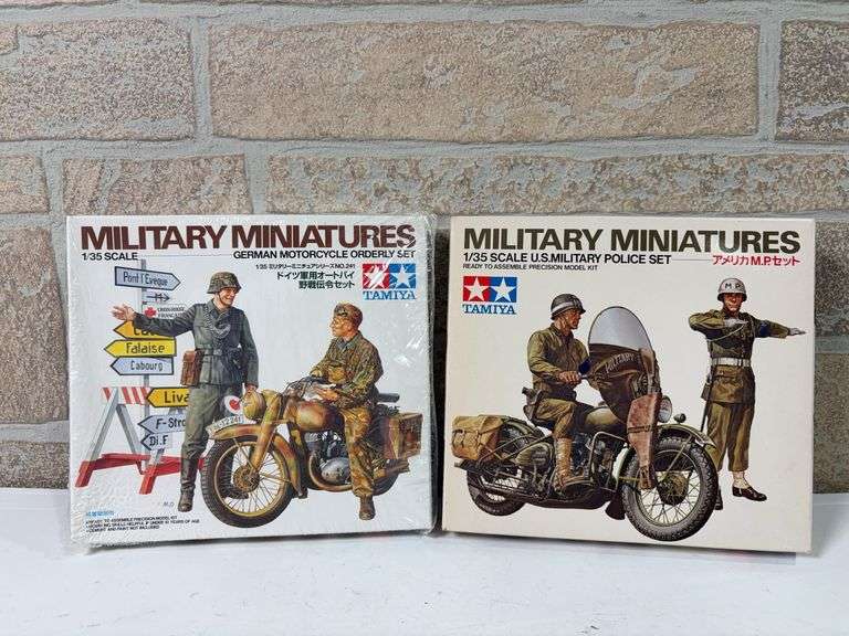 Tamiya 1/35 Military Miniature Motorcycle Model Kit Lot image