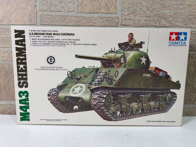 Tamiya M4A3 Sherman Tank Model Kit image