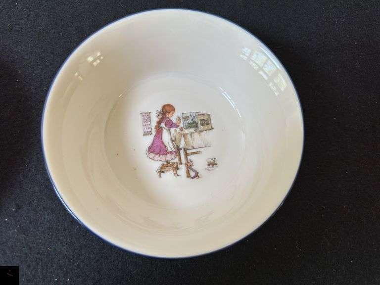 Vintage Lenox China Children’s Bowls and Gerber Brand  Children’s Utensils