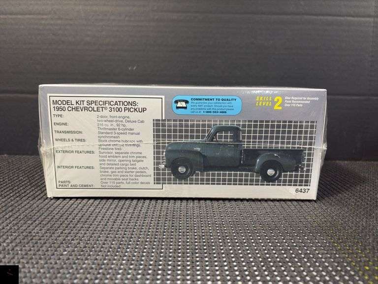 1950 Chevrolet 3100 Pickup 1/25 Scale Model Kit
