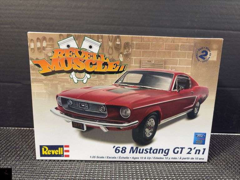 Revell '68 Mustang GT 2'n1 Model Kit - Factory Sealed