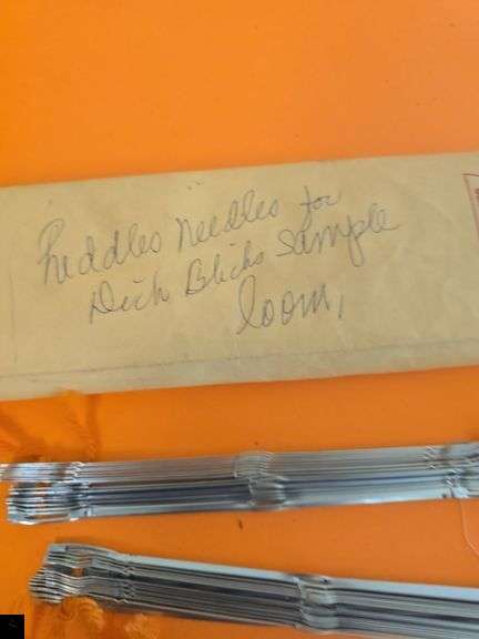 Heddles needles for Duck Block sample loom