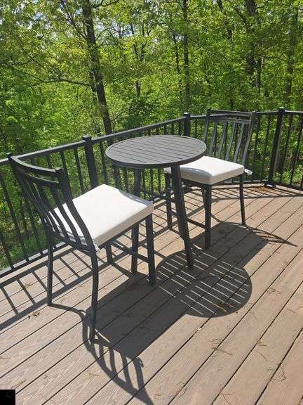 Counter height patio table and chairs