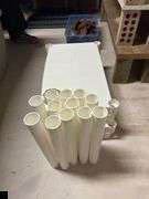 White Plastic Shelving Unit, Four Shelves (Disassembled)