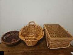 Three Woven Baskets