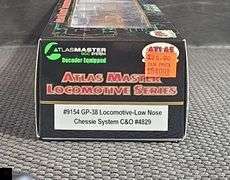 Atlas Master GP-38 C&O 4829 Chessie System Locomotive #9154 - In Box
