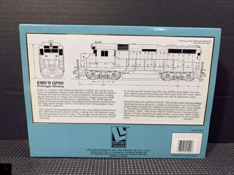 Proto 2000 Series GP30 Locomotive - D&RGW 3010 - HO Scale