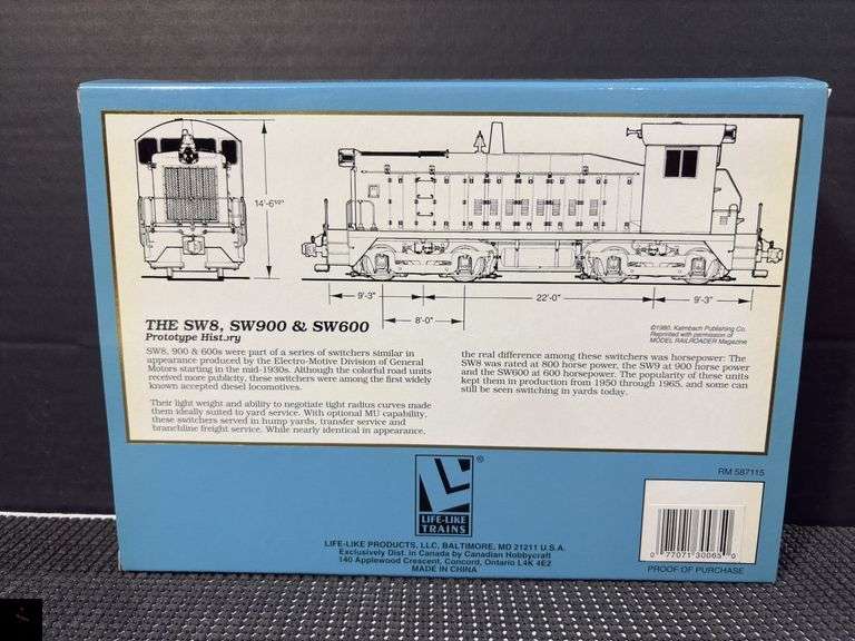 Proto 2000 Series GN 99 Locomotive SW8/900/600 Item 30065 in Box