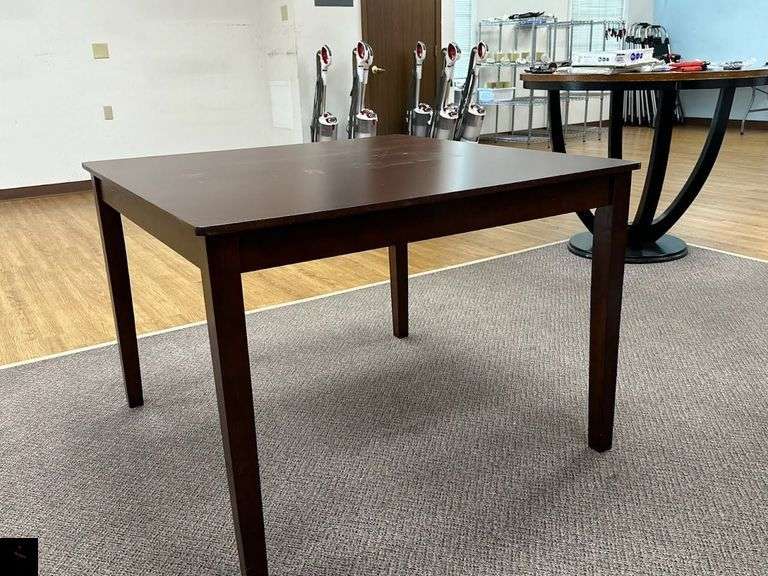 42" Square Wooden Table