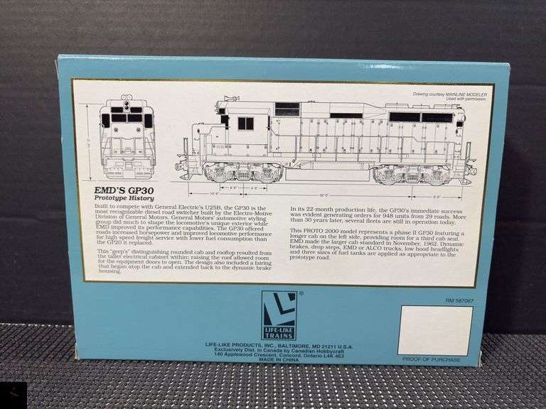 Proto 2000 Series GP30 C&O Locomotive