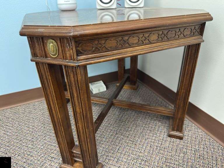 Wooden Accent Table  (Table only. Contents listed separately.)