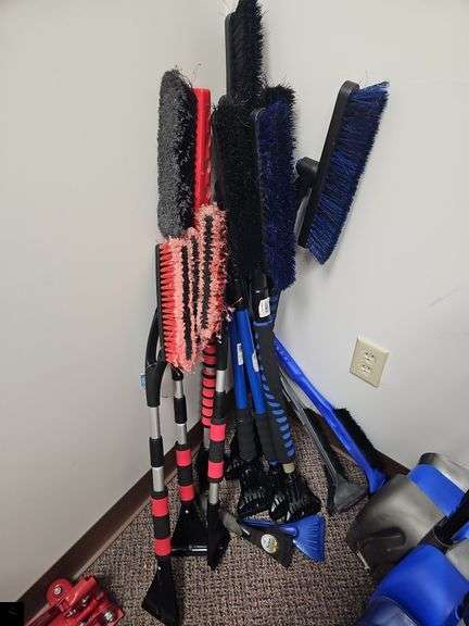 Assortment of ice and snow scrapers