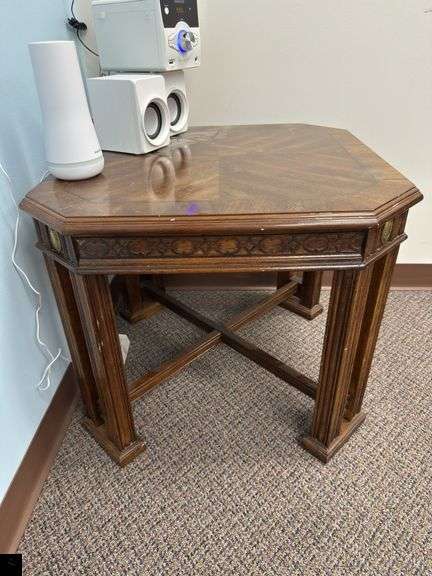 Wooden Accent Table  (Table only. Contents listed separately.)