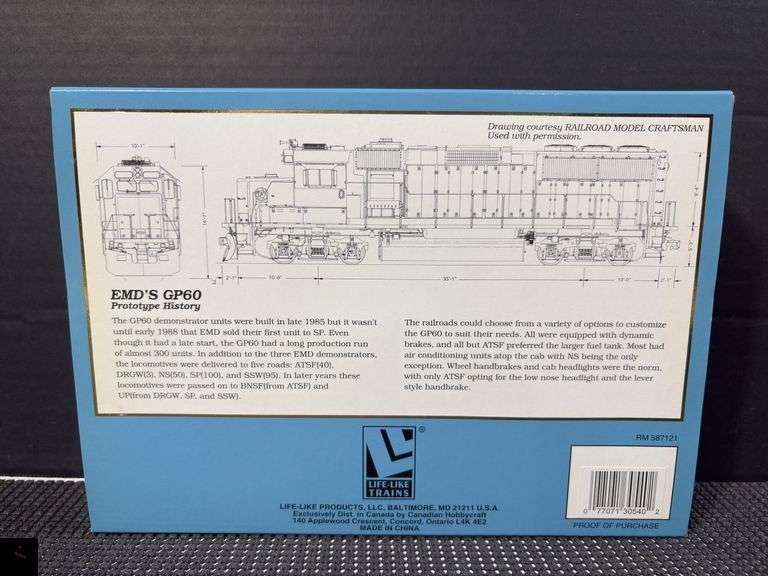Proto 2000 Series GP60 Locomotive SLSW 9642 HO Scale