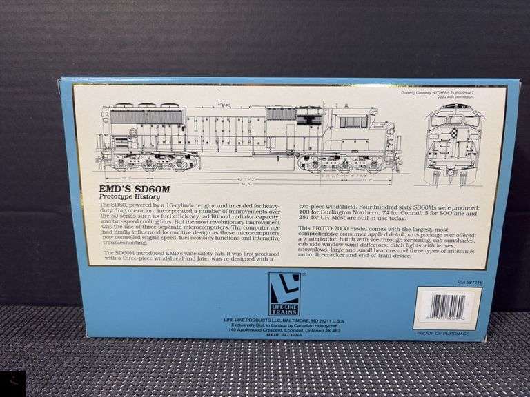 Proto 2000 Series SD60M Locomotive SOO 6058 HO Scale