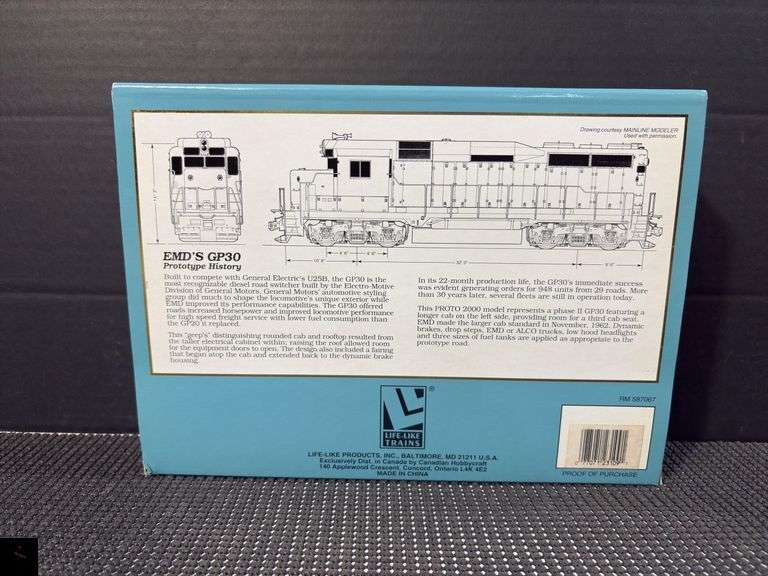 Proto 2000 Series GP30 HO Scale Locomotive, C&O 3002
