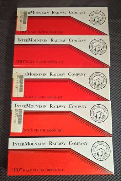 InterMountain Railway HO Scale Model Kit Boxcar Lot of 5