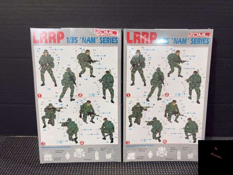(2) DML LRRP 1/35 'NAM' Series Model Kit Set #3303 Factory Sealed