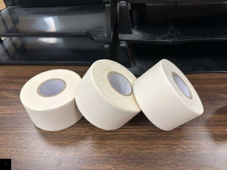 Plastic Desk Organizers and office supplies (contents only, table listed separately)