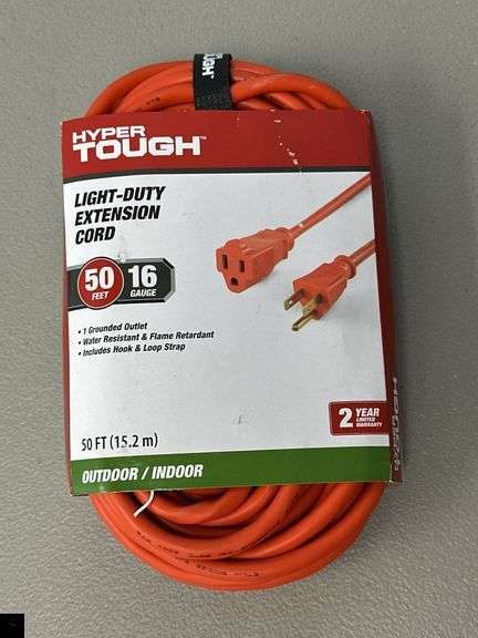 50-Foot Light Duty Indoor/Outdoor Extension Cord