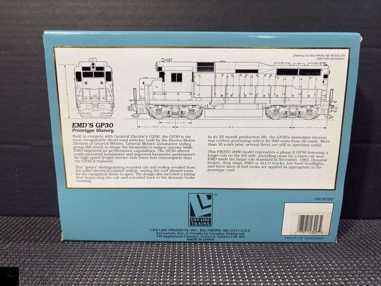 Proto 2000 Series GP30 HO Scale Locomotive PRR 2234