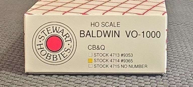 Stewart Hobbies HO Scale Baldwin VO-1000 CB&Q #9365 Diesel Locomotive