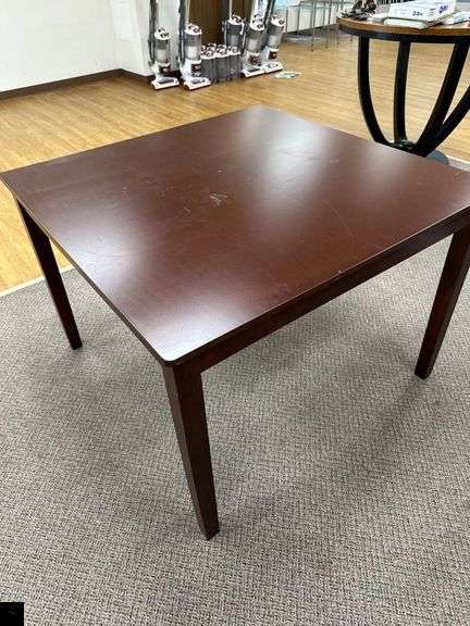 42" Square Wooden Table