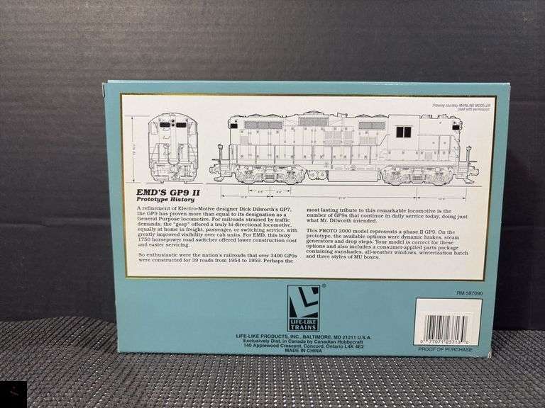 Proto 2000 Series GP9 II HO Scale Locomotive, WM 29