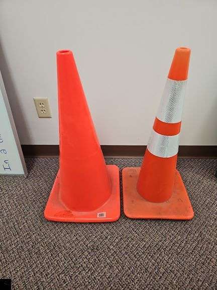 Two Traffic Safety Cones
