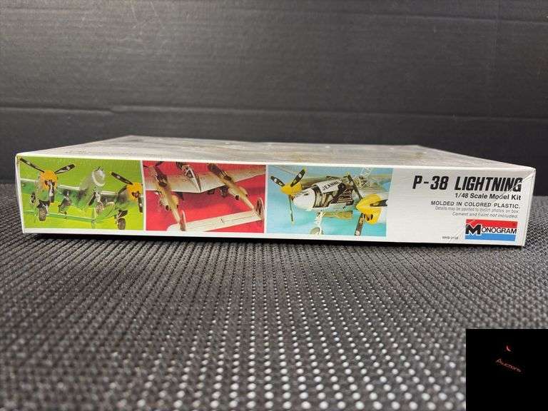 Monogram P-38 Lockheed Lightning 1/48 Scale Model Kit #6848 - Factory Sealed