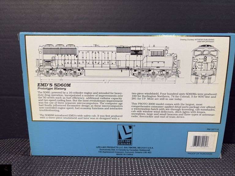 Proto 2000 Series SD60M Locomotive UP #6344 - HO Scale