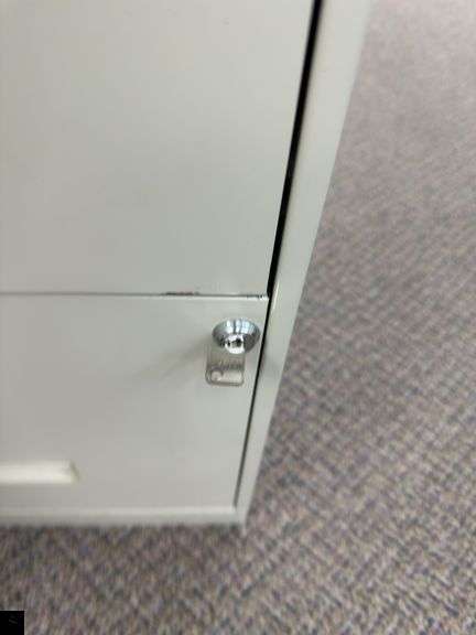 Two Drawer Locking Metal File Cabinet with key