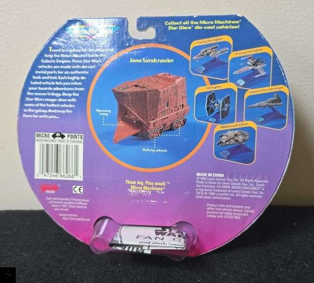 1996 MicroMachines Star Wars Die Cast Metal Jawa Sandcrawler by Galoob (NIB)