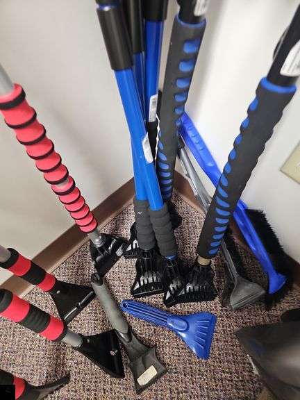 Assortment of ice and snow scrapers