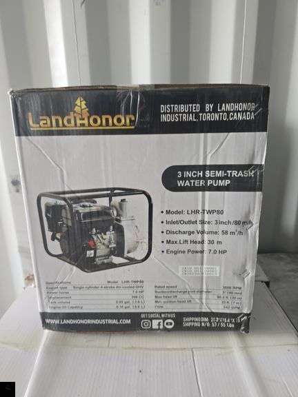 2025 LandHonor Water Pump LHR-TWP80