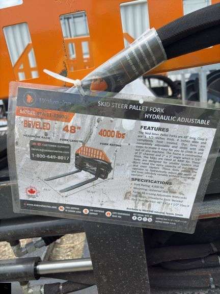 2025 Wolverine Skid Steer Hydraulic Adjustable Pallet Fork