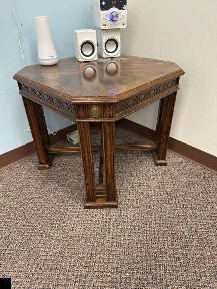 Wooden Accent Table  (Table only. Contents listed separately.)