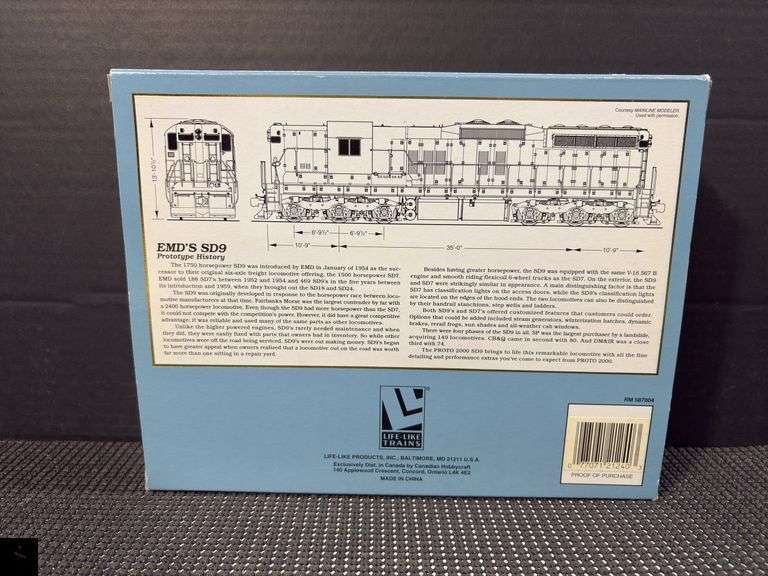 Proto 2000 Series SD9 HO Scale Locomotive - Chessie 1840