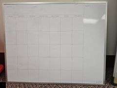 Three dry erase boards