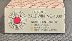 Stewart Hobbies HO Scale Baldwin VO-1000 Northern Pacific #415